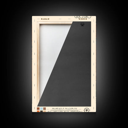 Nyiregyhaza Hungary Travel Poster Framed Canvas Print, Midcentury Modern Art, Pop Art Wall Decor, Scenic Wall Art, Living Room Decoration, Office Art