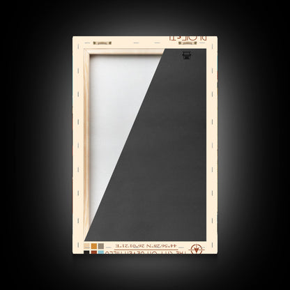 Ploiești Romania Travel Poster Framed Canvas Print, Midcentury Modern Art, Pop Art Wall Decor, Scenic Wall Art, Bedroom Decoration