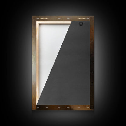 Halloween Werewolf Snarling, Framed Canvas Print, Wall Art, Home Decor, Spooky Art Monster Decor, Halloween Decor, Fantasy Art, Holiday Gift