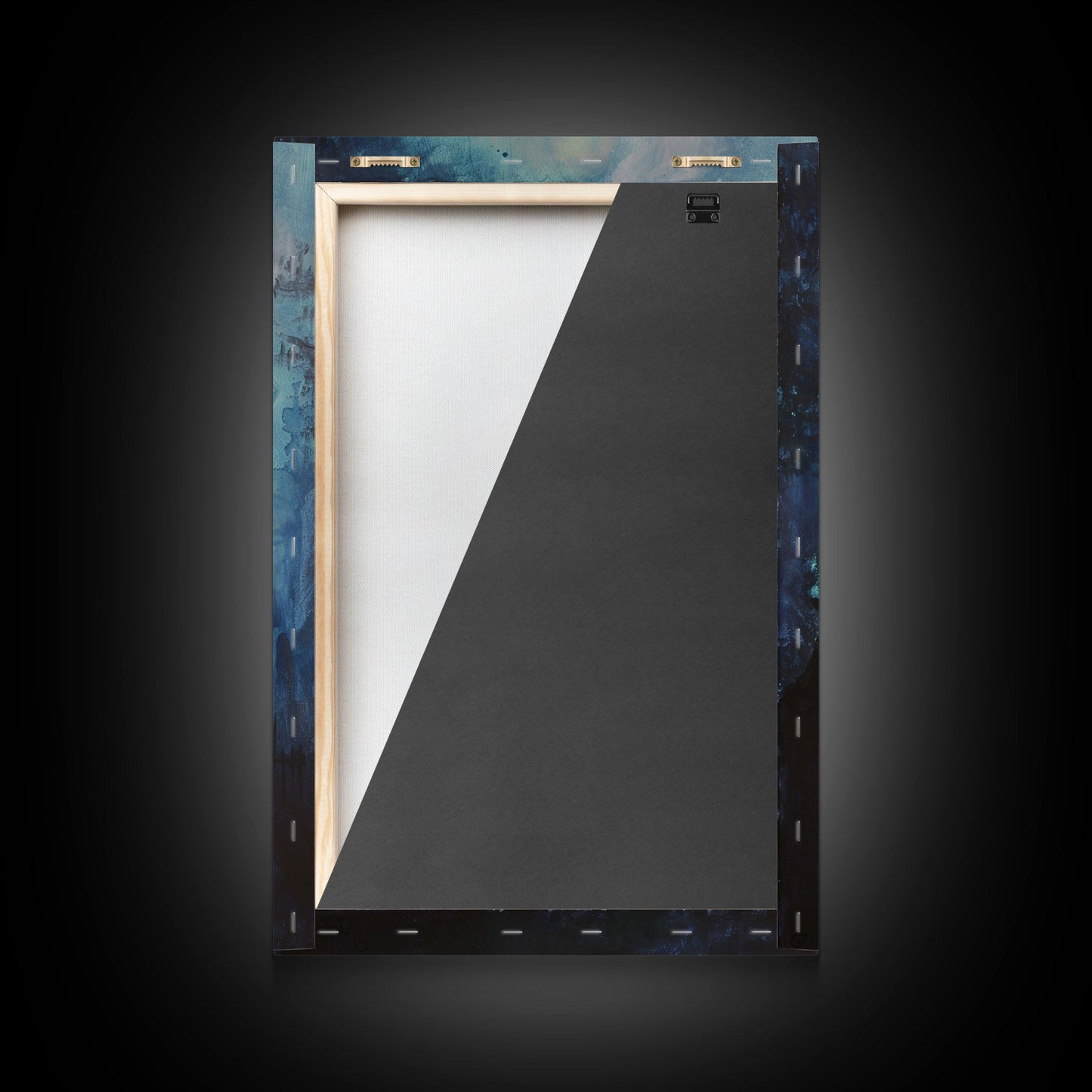 Haunted Cemetery Framed Canvas Print, Halloween Wall Art, Gothic Graveyard Art, Spooky Lantern Decor, Cemetery Lights, Horror Home Decor