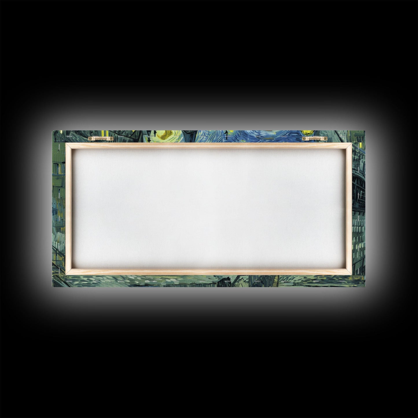 Spooky Gothic Wall Art, Framed Canvas Print, Haunted Staircase