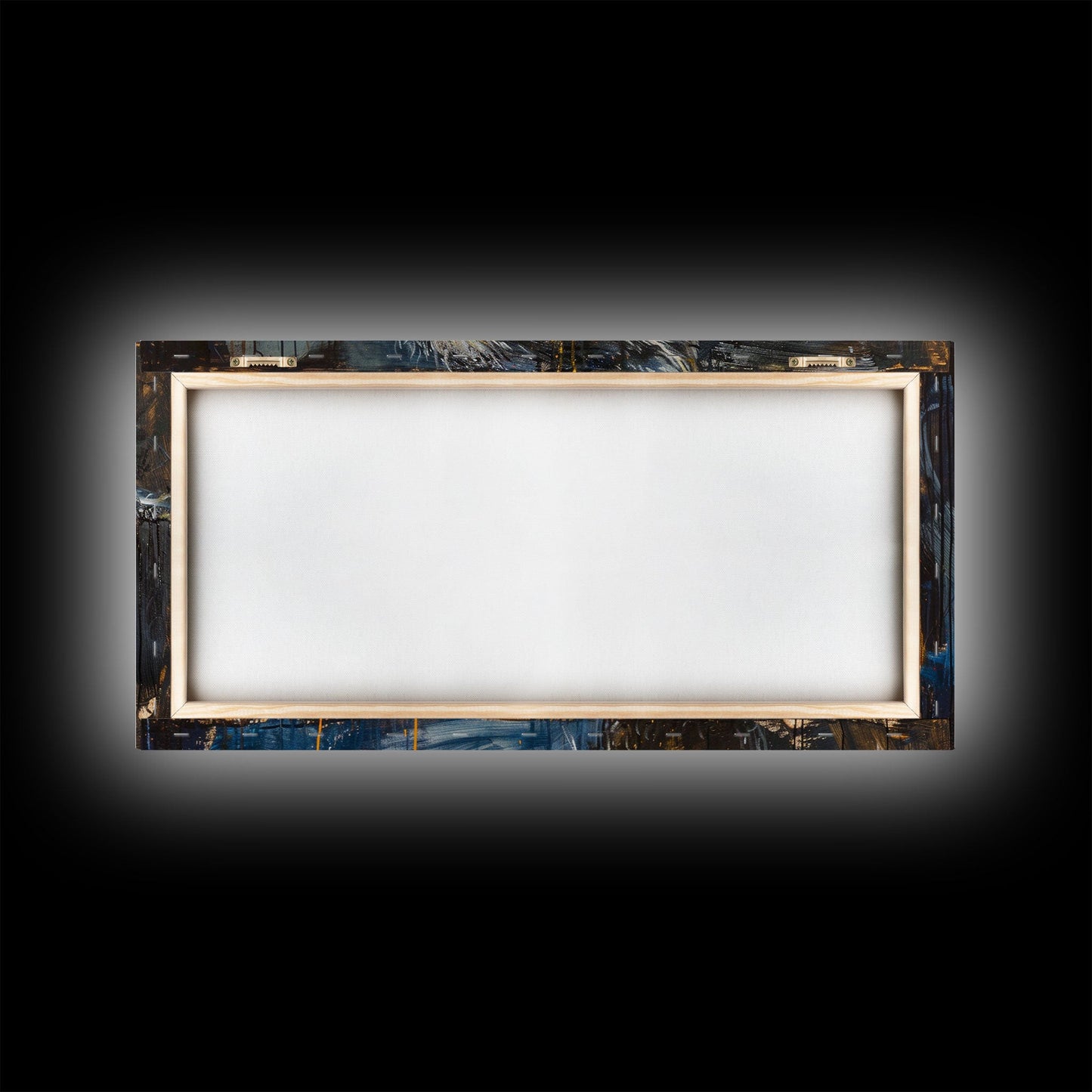 Big Ol Werewolf Having A Cheese Burger - Framed Canvas Print - Funny Halloween Art