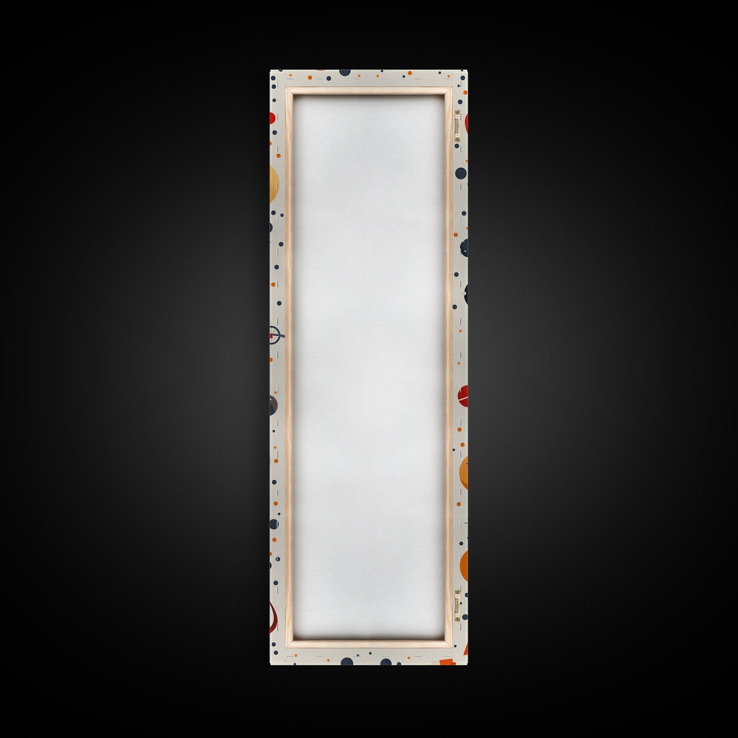 Art Deco Rocket Ship Atomic Age Wall Art, Retro MCM Inspired Framed Canvas Print, Mid-century Modern Nursery Decor