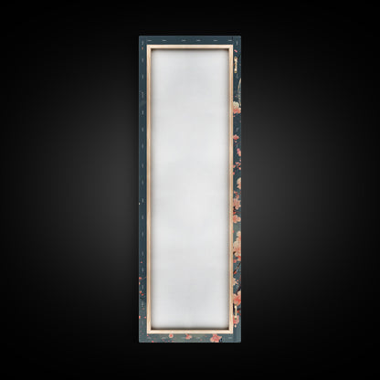 Full Moon with Cherry Blossom Ukiyo-e Art, Framed Canvas Print Perfect for Skinny and Tall Spaces, Japanese Style Art