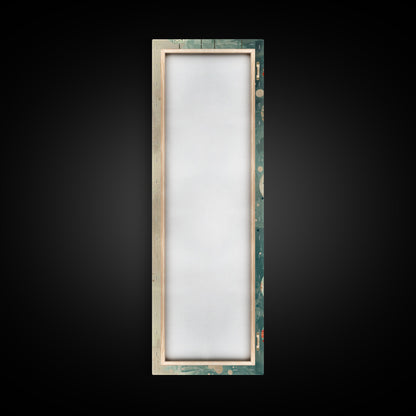 Skinny Art, Japanese Style Art, Hanging Lanterns Wood Block Print Framed Canvas Print Tall Art Ukiyo-e Art