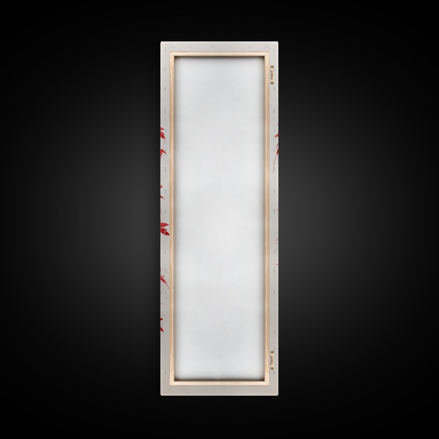 Autumn Leaves On A Twisted Trunk, Tall Skinny Canvas Print, Perfect For Feng Shui Spaces, Japanese Style Wall Art