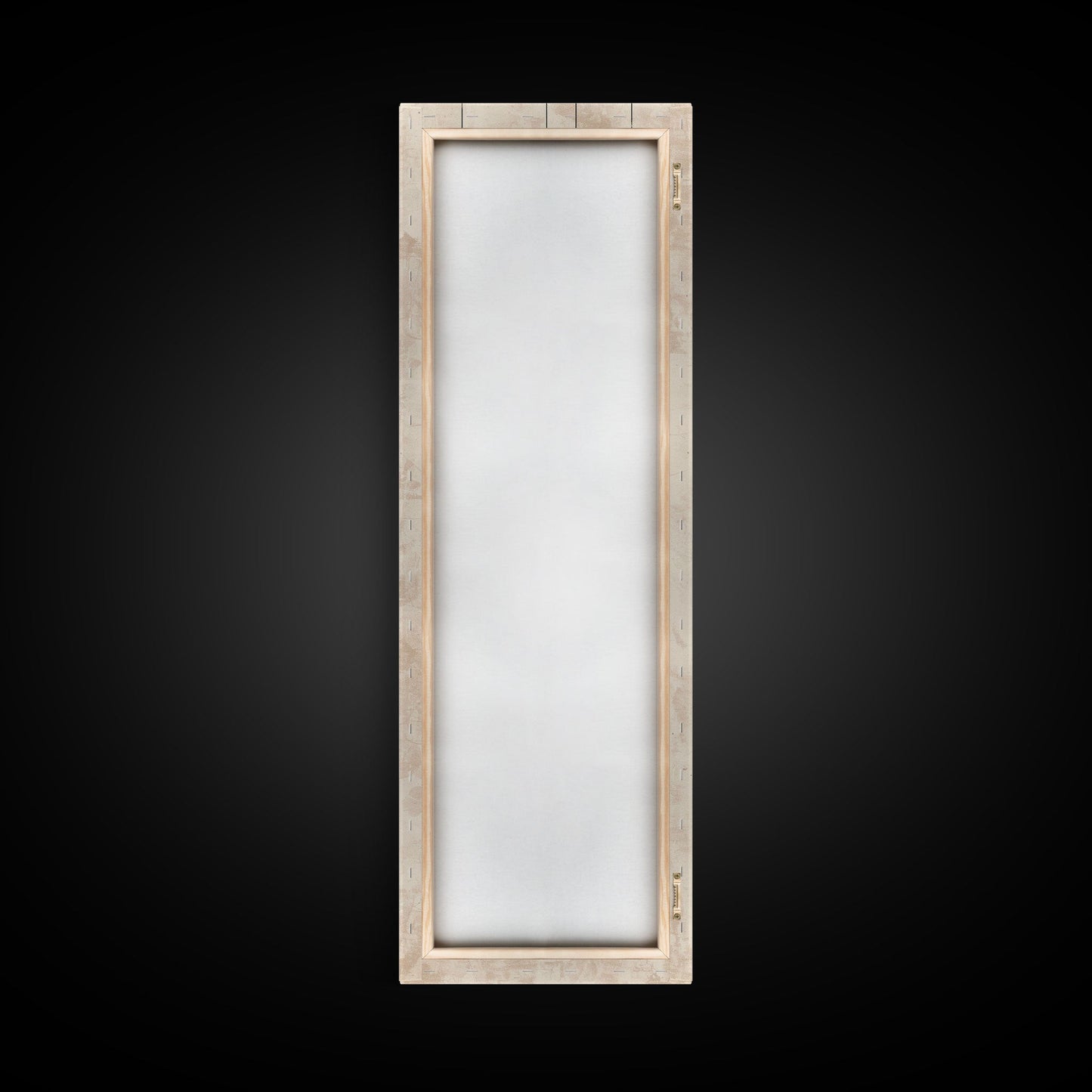 Abstract Hanging Lanterns On A Rustic Background – Framed Canvas Print With Skinny Art And Tall Art In Ukiyo-E Art And Japanese Style Art