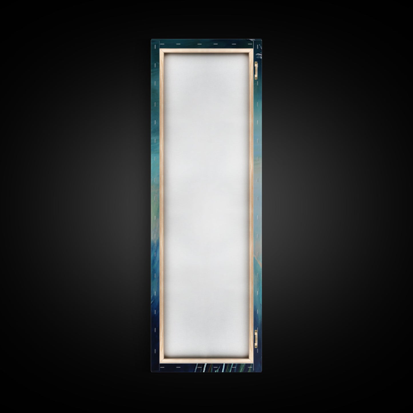 Soft Blue Pampas Grass Canvas Print botanical prints, tall narrow art, wabi sabi art, coastal decor, sage green wall art, modern farmhouse decor, extra wide art, minimalist art, bedroom art