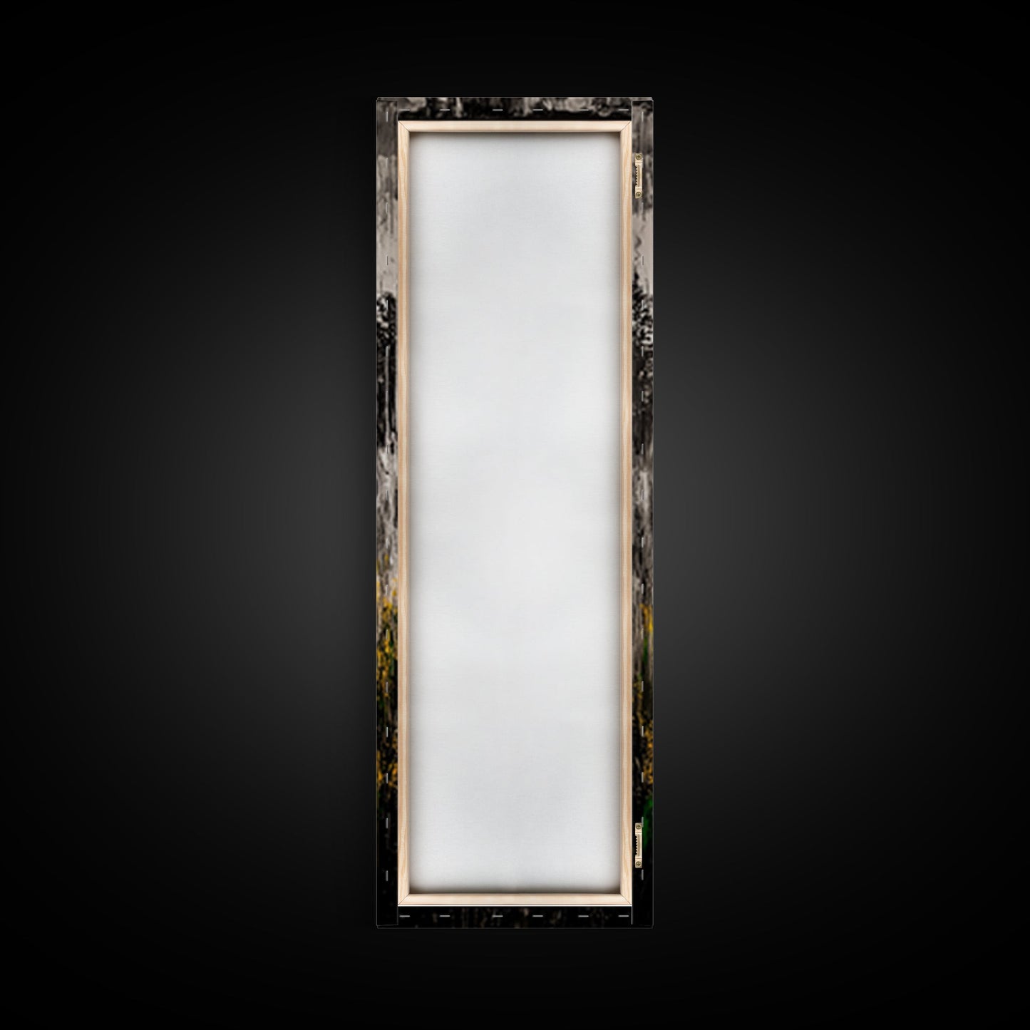 Black White Bison Canvas Print Rustic Wall Art Western Art Farmhouse Art Tall Narrow Art Above Sofa Art Gift Idea Him