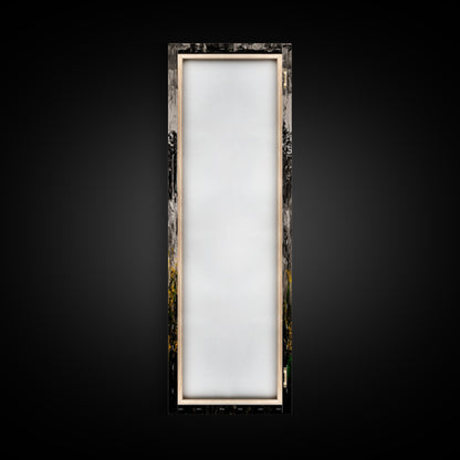 Black White Bison Canvas Print Rustic Wall Art Western Art Farmhouse Art Tall Narrow Art Above Sofa Art Gift Idea Him