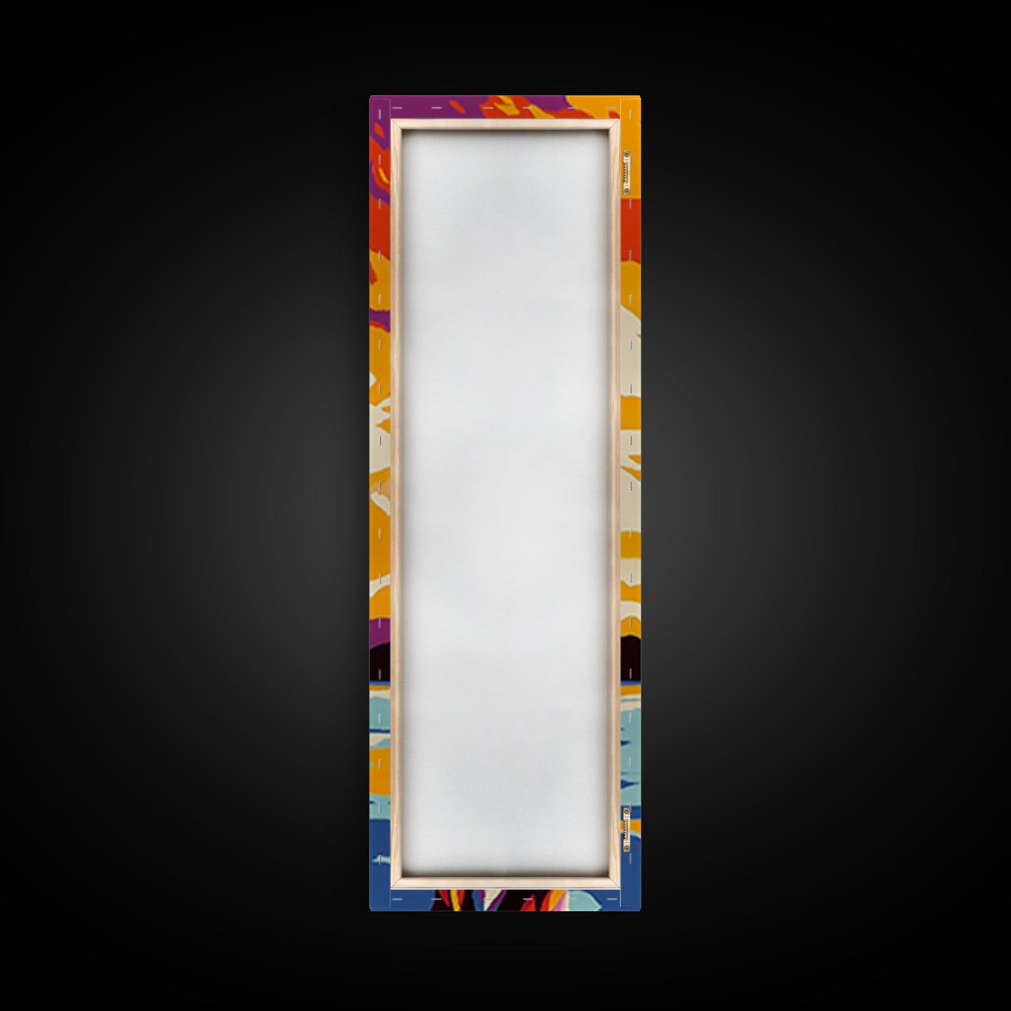 Nautical Knot at Sunset Framed Canvas Print coastal decor nautical painting ocean art coastal cowgirl wall art gift idea for her