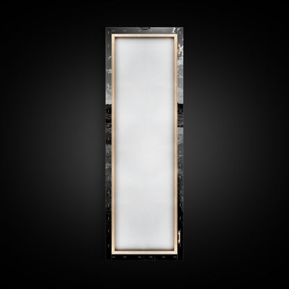 Lone Cowboy, Spiegelungsfotografie, gerahmter Leinwanddruck, rustikale Kunst, stimmungsvolle Wandkunst, extra breites Kunstwerk, Südwest-Wandkunst