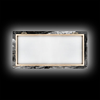 Cowboy Cabin Framed Canvas Print | Rustic Wall Art | Southwest Decor | Chicano Art | Above Couch Art | Moody Art | Western Landscape Art