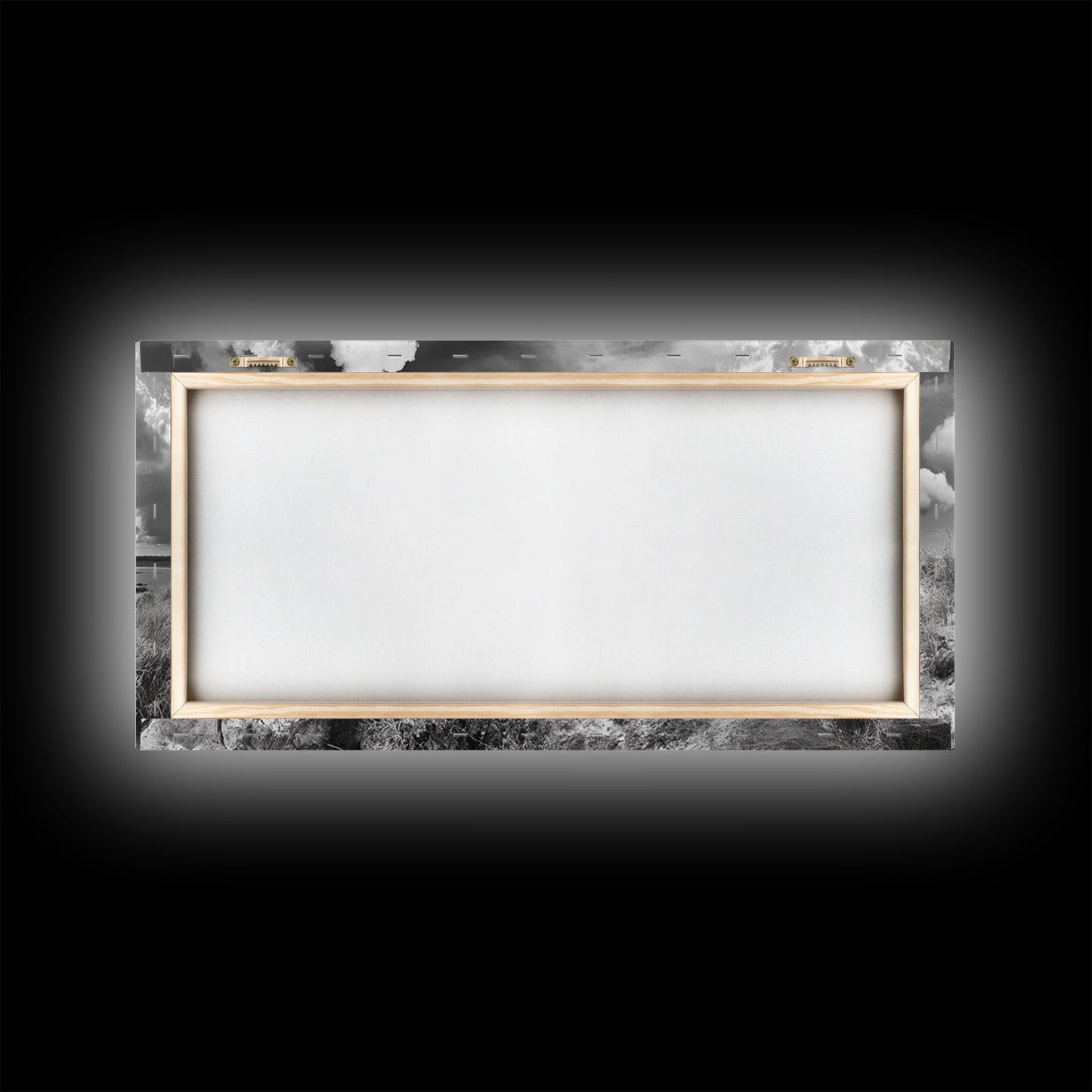 Desert Landscape, Joshua tree art, rustic decor, botanical prints, scenic view, panoramic art, southwest wall art, Canvas Print