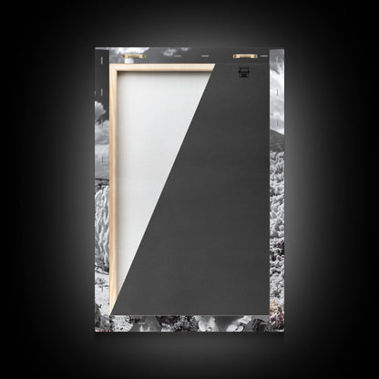 Ocean coral, coastal decor, nautical painting, framed canvas print, marine life art, whimsical ocean scene, tropical beach house wall art