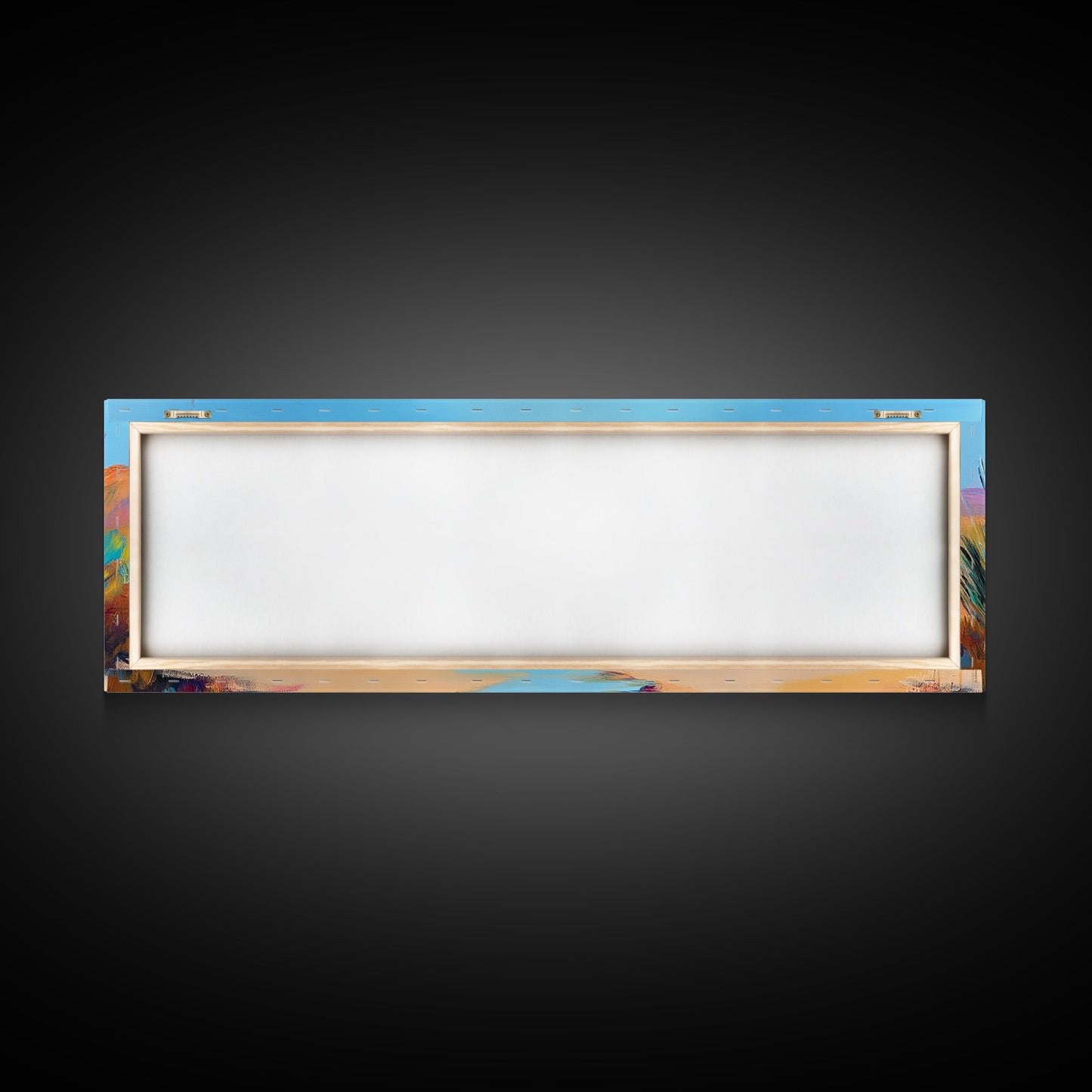 Küstenlandschaftskunst, gerahmter Leinwanddruck, extra breites Kunstwerk, Kunst vom Lake Tahoe, Wohnzimmerkunst, Panoramagemälde, rustikale Dekoration, Kunst über dem Sofa