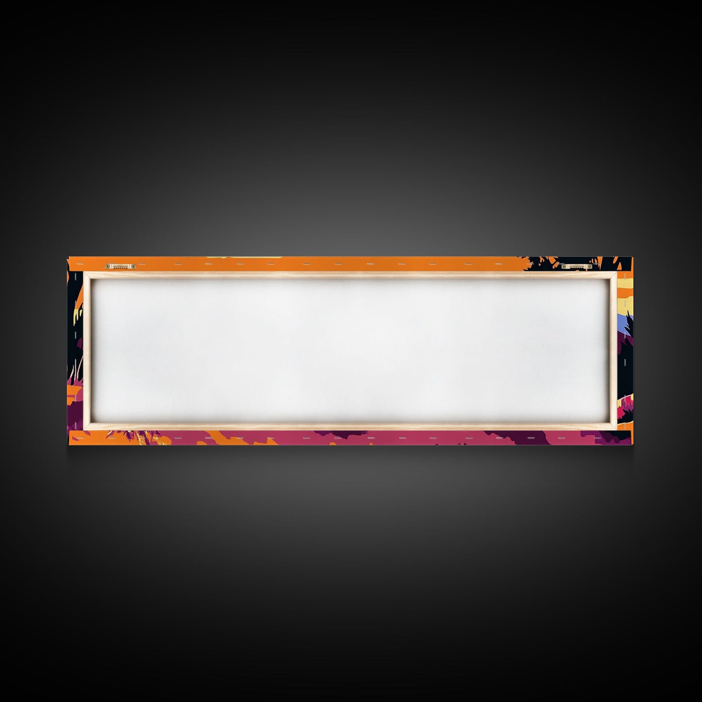 Geometrische Wandkunst, gerahmter Leinwanddruck, Wandkunst im Südwest-Stil, Chicano-Kunst, extra breite Kunstwerke, rustikale Wandkunst, stimmungsvolle Kunst, Kunst für über dem Sofa