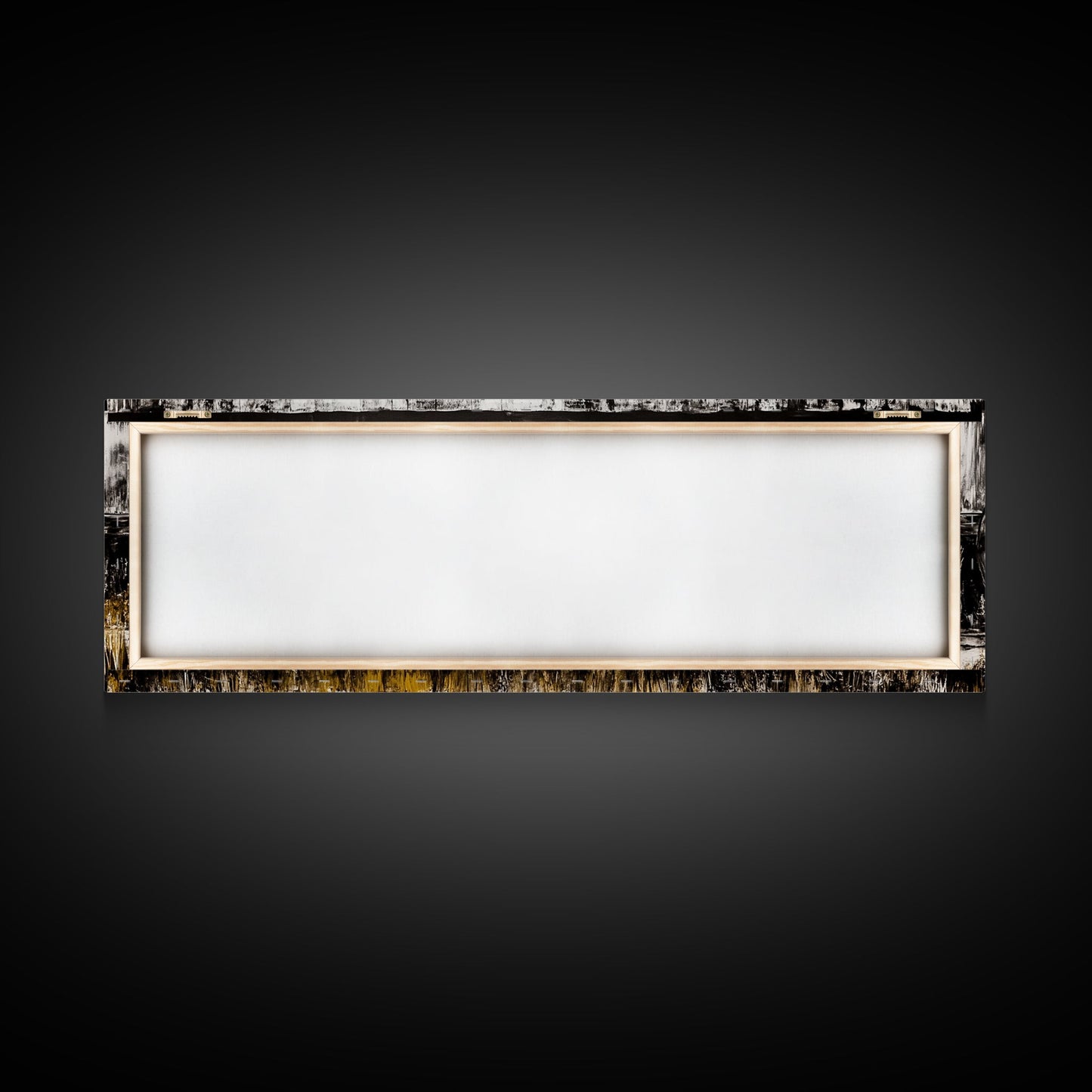 Wagon Wheel, barn landscape oil painting, black and white art, rustic decor, farmhouse art, extra wide art, Framed Canvas Print, moody art