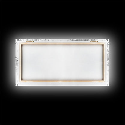 Stadtplan von Tacoma, Washington-Kunst, Kartendruck, Moderne Wandkunst, Wandbild, Leinwandbild, Geschenkidee für Zuhause, Wanddekoration im Landhausstil, Stadtwandkunst