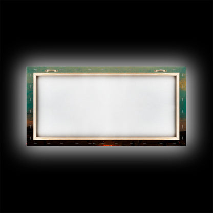 Cloudy sunset canvas print, sunset art, California Highway art, living room wall art, guest room wall art