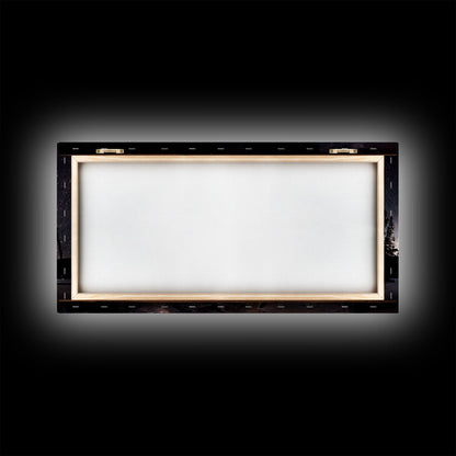 Canvas Wall Art Landscape Mountains Nature Painting Prints Minimalist Modern Home Artwork Decoration Night Sky With Stars