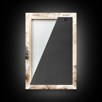 Galoppierendes Pferd in Bewegung – Gerahmter Leinwanddruck, Lebendige Wohnzimmerkunst, Farbtupfer fürs Schlafzimmer, Reitkunst, Wandbild