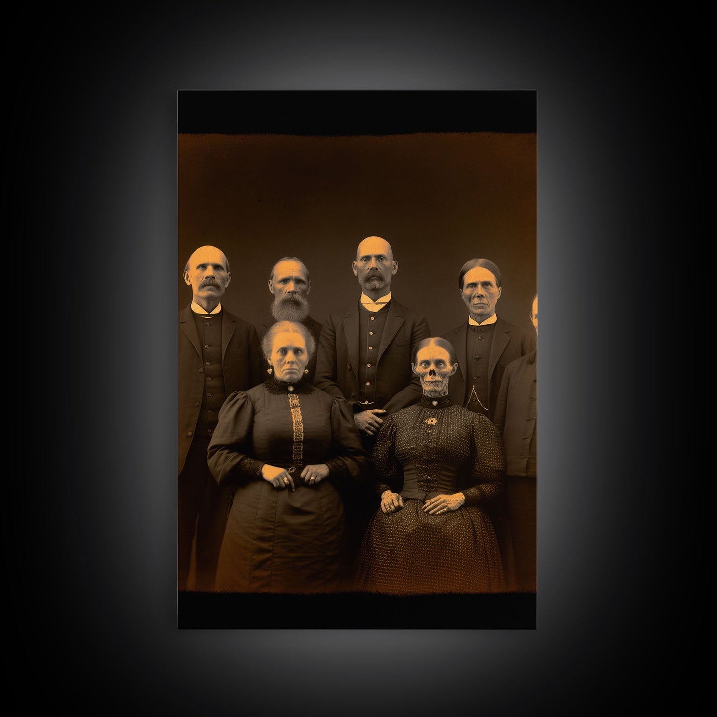 Halloween Wall Art, Spooky Room Decor, Horror Decor, Creepy Art, Ghost Art, Dark Fantasy, Canvas Print, Wall Art, Vertical Print, Room Decor