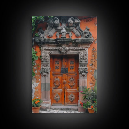 Change23 Colorful Indian Architecture Canvas Print, Traditional Art if India, Photography Print, Indian Wall Art, Living Room Decor