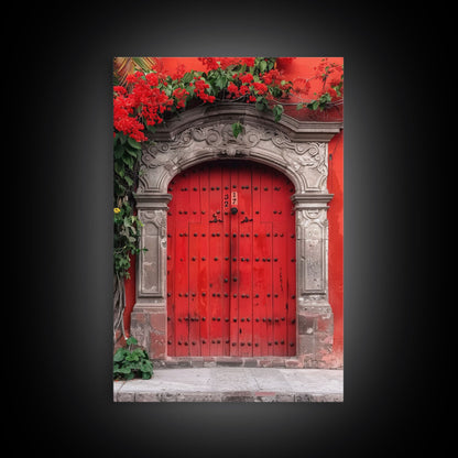 Change354 Architecture Print, 19th Century Architecture Photography, Mexico City Wall Art, Wood Framed Canvas Print