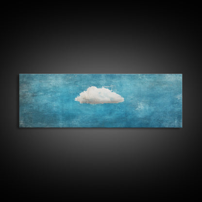 The Cloud - Modern Wall Art - Boho Art - Minimalist Art - Home Decor - Gift Idea - Canvas Wall Art - Overszied Art - Panoramic Art