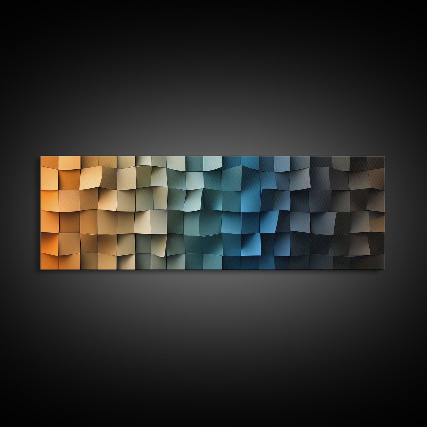 The Beach in my Dreams - Framed Canvas Print - Abstract Geometric Patterns Wall Art