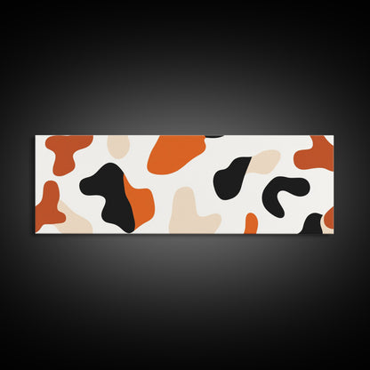 Abstract Cheetah Print Art, Animal Print Wall Art, Canvas Print, Extra Wide Oversized Abova Sofa Wall Art