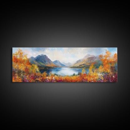 Modern Wall Art Print - Abstract Oil Painting Landscape Canvas Print - Extra Large Wall Art - Canvas Wall Art - Oversized Art