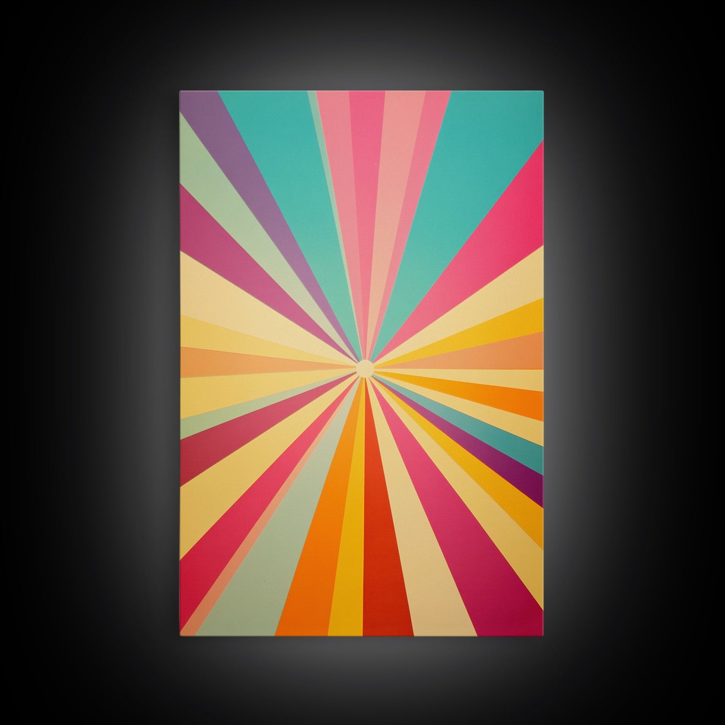 Geometric Boho Wall Art, Jungle Green, Watermelon Pink, Golden Sand and Winter Hazel Colored Wall Art, Boho Home Decor