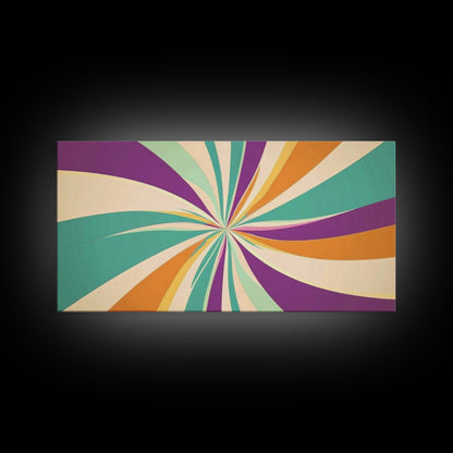 NuevArt Framed Canvas Print Wall Art MCM Mid Century Modern Canvas Print Abstract Shapes Illustration Mid Century Modern Wall Art