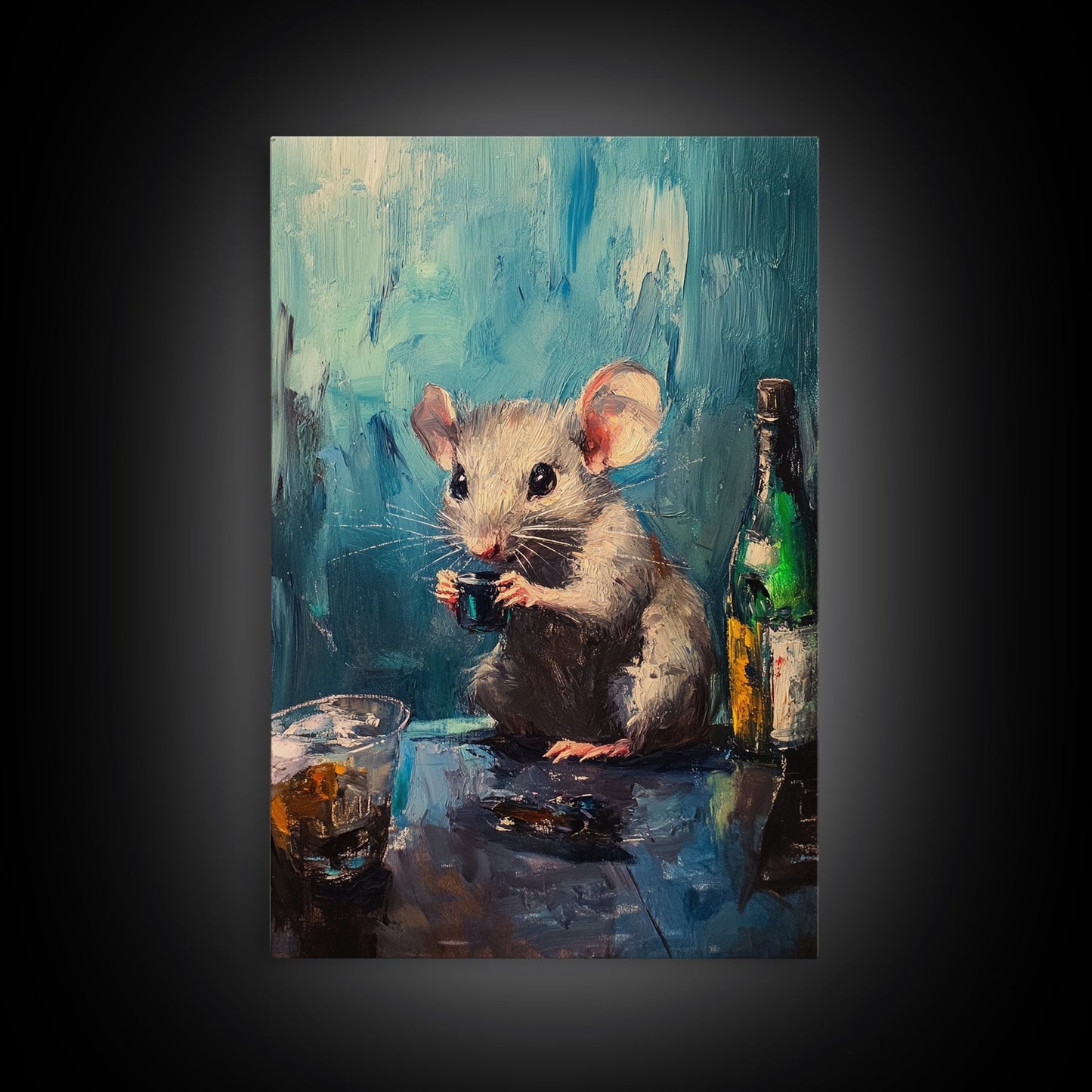 This Rat Has a Problem! Framed Canvas Print