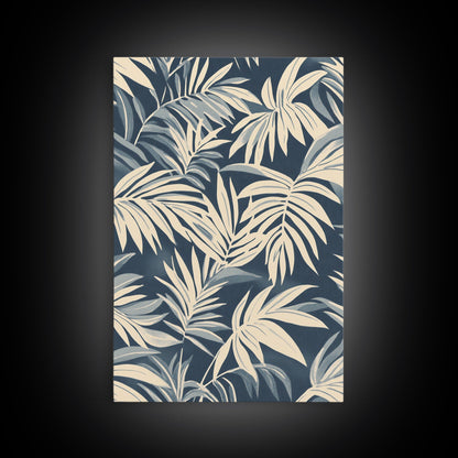 Floral / Botanical Print Wall Art Framed Canvas Print Midcentury Modern Wall Art Home Decor Boho Minimalist Ready To Hang Large Art