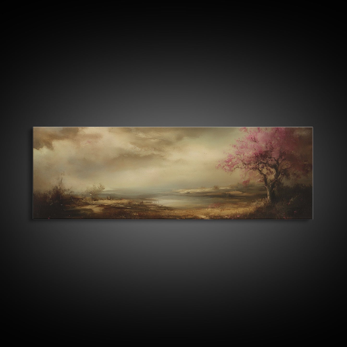 Moody Art Landscape Print, Dark Landscape Painting, Muted Art, Moody Home Decor, Moody Painting, Moody Landscape Wall Art Print