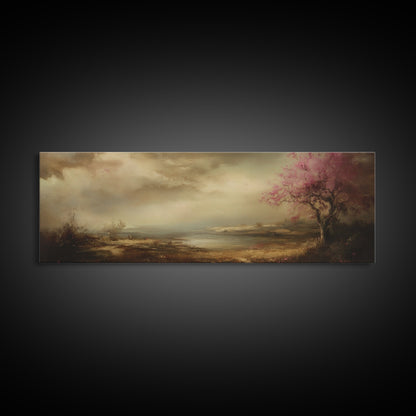 Moody Art Landscape Print, Dark Landscape Painting, Muted Art, Moody Home Decor, Moody Painting, Moody Landscape Wall Art Print