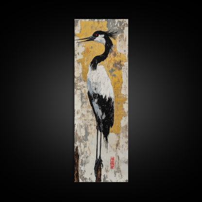 Wild Wolf Canvas Print Rustic Wall Art Tall Skinny Art for Bedroom Farmhouse Decor Animal Art Living Room Wall Art Gift Idea