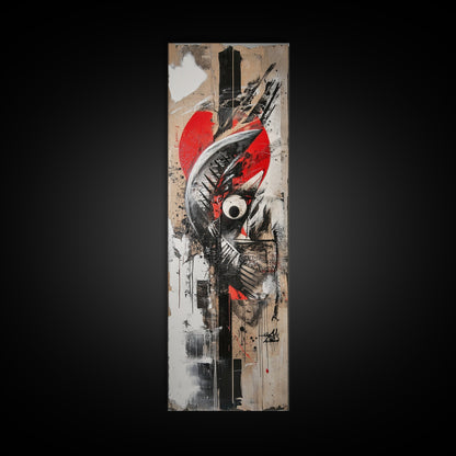 Abstract Graffiti Art Canvas Print with Bold Colors and Urban Style, Perfect Wall Art Gift Idea for Modern Minimalist Spaces