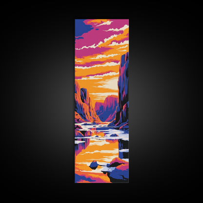 Ocean Wave, Surfing Art, Coastal Wall Decor, Beach Vibes, Canvas Print, Nautical Home Decor, Bedroom Wall Art