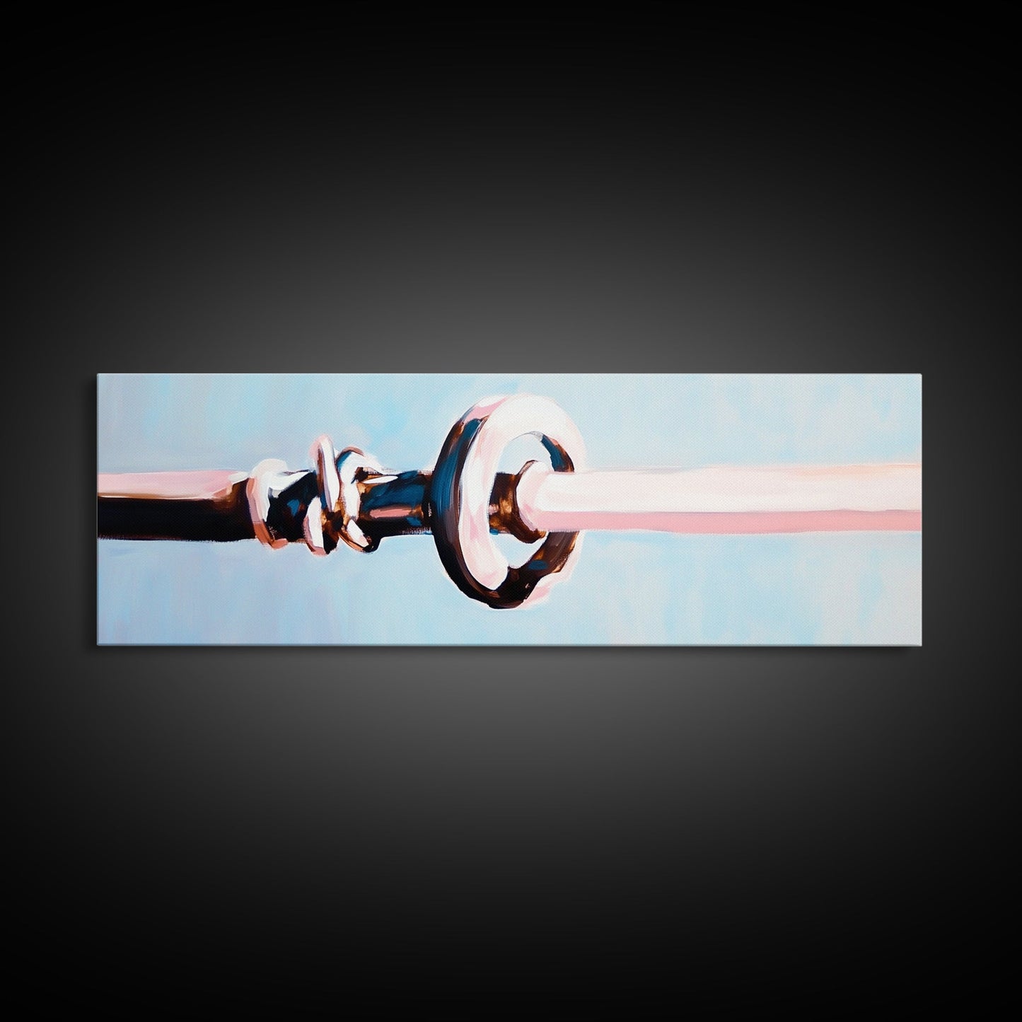 Segelbootknoten, maritimes Thema, Meeresleben, gerahmter Leinwanddruck, Küstenhausdeko, minimalistische Kunst am Meer, Wandkunst fürs Strandhaus