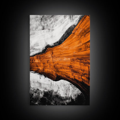 Desert Abstract, Earthy Canvas Print, Warm Toned Art, Southwest Wall Decor, Modern Boho Painting, Minimalist Home Artwork