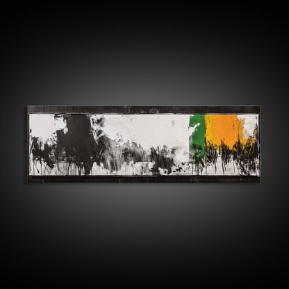 Minimalist Abstract, Black White Art, Modern Home Decor, Stylish Wall Art, Geometric Aesthetic, Framed Canvas Print, Contemporary Style