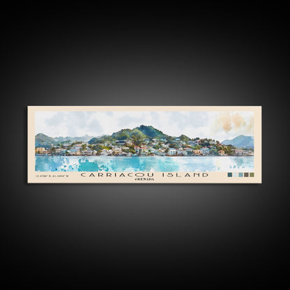 Carriacou Island, Grenada Watercolor Beach Print, Vacation Gift, Grenada Wall Art, Beach Painting, Beach Decor, Beach Painting