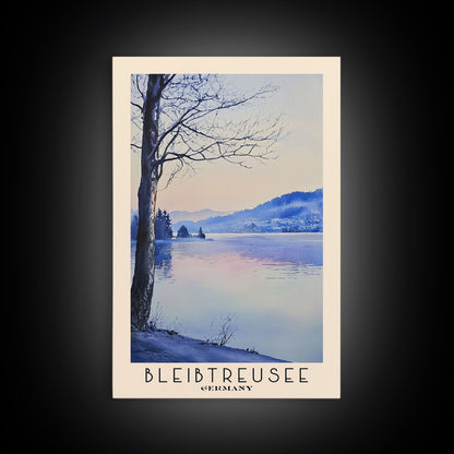 Bleibtreusee, Germany Watercolor Beach Print, Vacation Gift, Germany Wall Art, Beach Painting, Beach Decor, Beach Painting