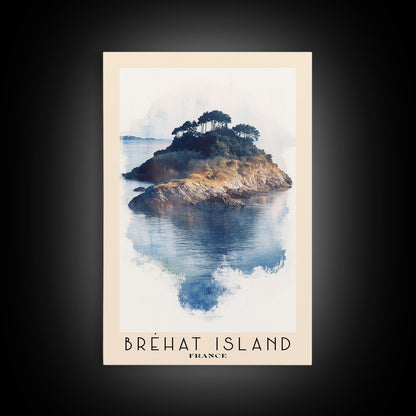 Bréhat Island, France Watercolor Beach Print, Vacation Gift, France Wall Art, Beach Painting, Beach Decor, Beach Painting
