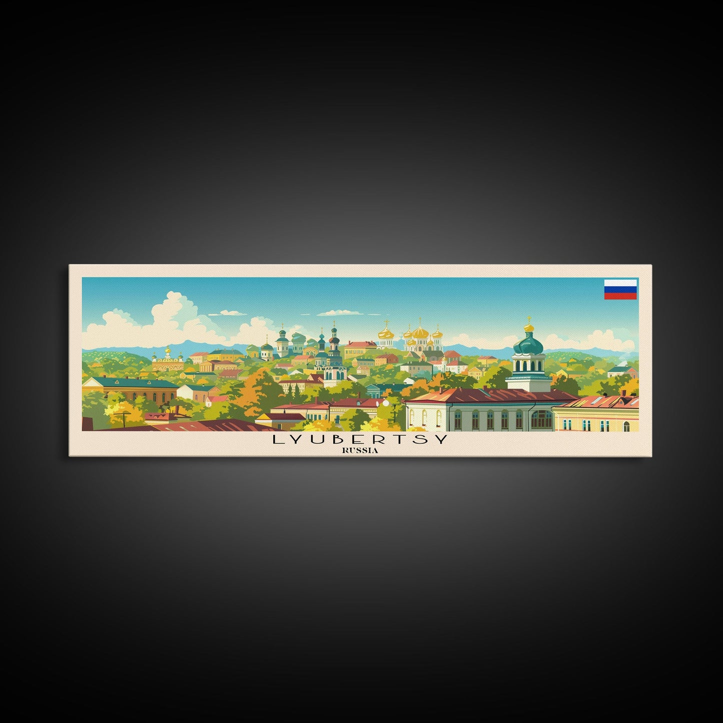 Reisekunst aus Ljubertsy, Russland: Stadtansichten, gerahmte Leinwanddrucke oder Wandbilder aus Metall, Europa-Reiseposter, Panorama-Wandbilder, extra breite Wandbilder