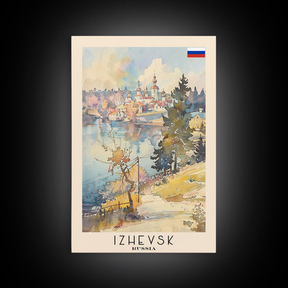 Izhevsk Russia Scenic Art Print, Charming City View Canvas Print for Home Decor, Travel Poster for Living Room Wall Art, Russian Beauty